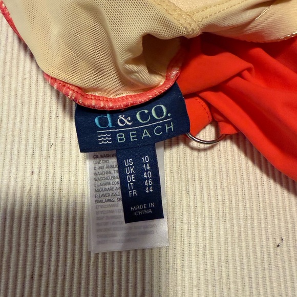 Red Women's Swim Dress - Picture 7 of 10